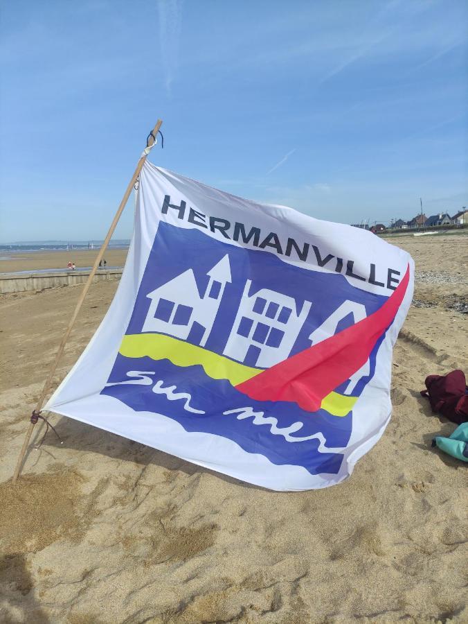 Studio Les Jardins De La Breche Hermanville-sur-Mer Exterior foto